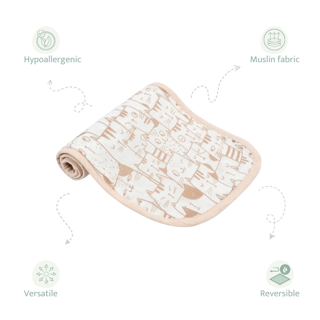 Neutrals Set of 3 Burp Pads