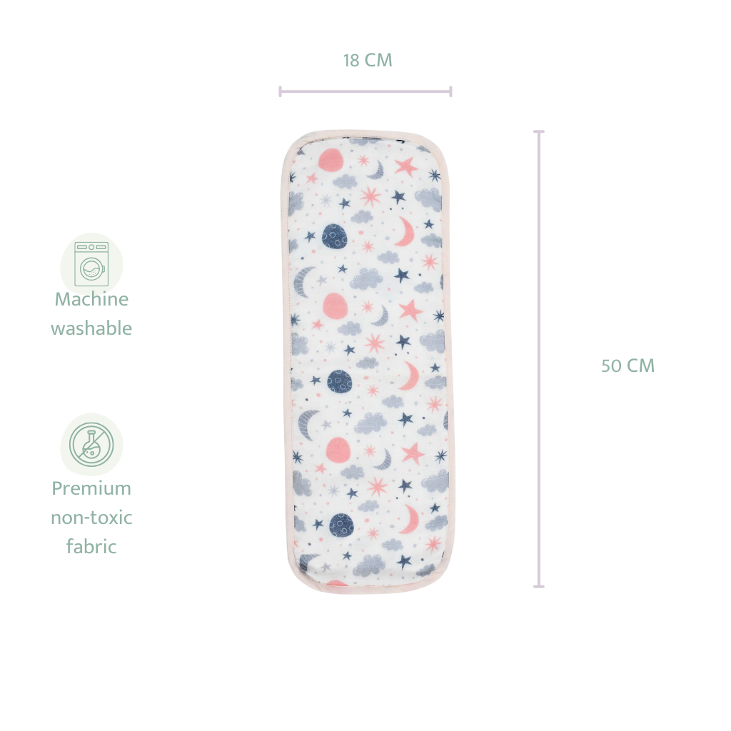 Pink Set of 3 Burp Pads
