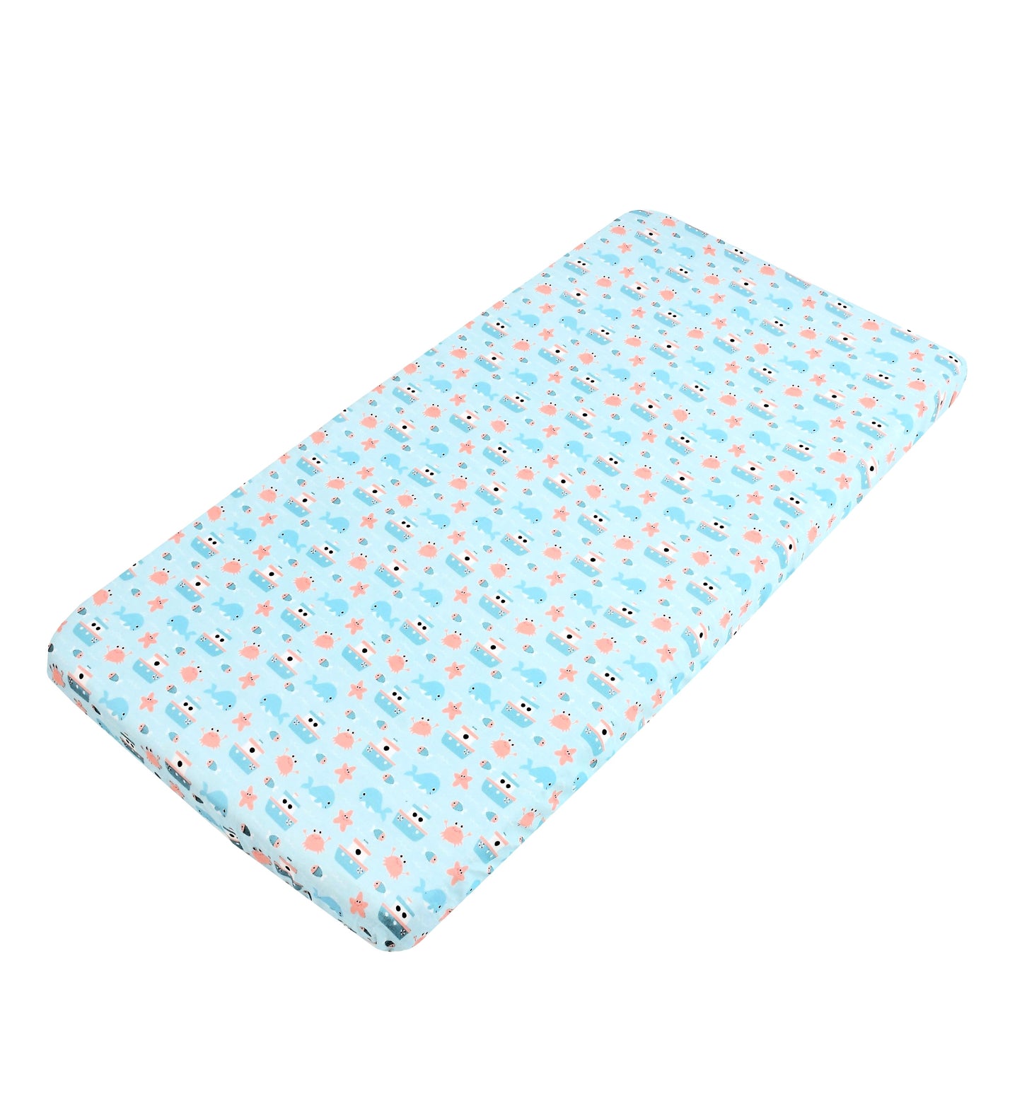 Popeye The Sailor Plus Grey Combo Fitted Cribsheet