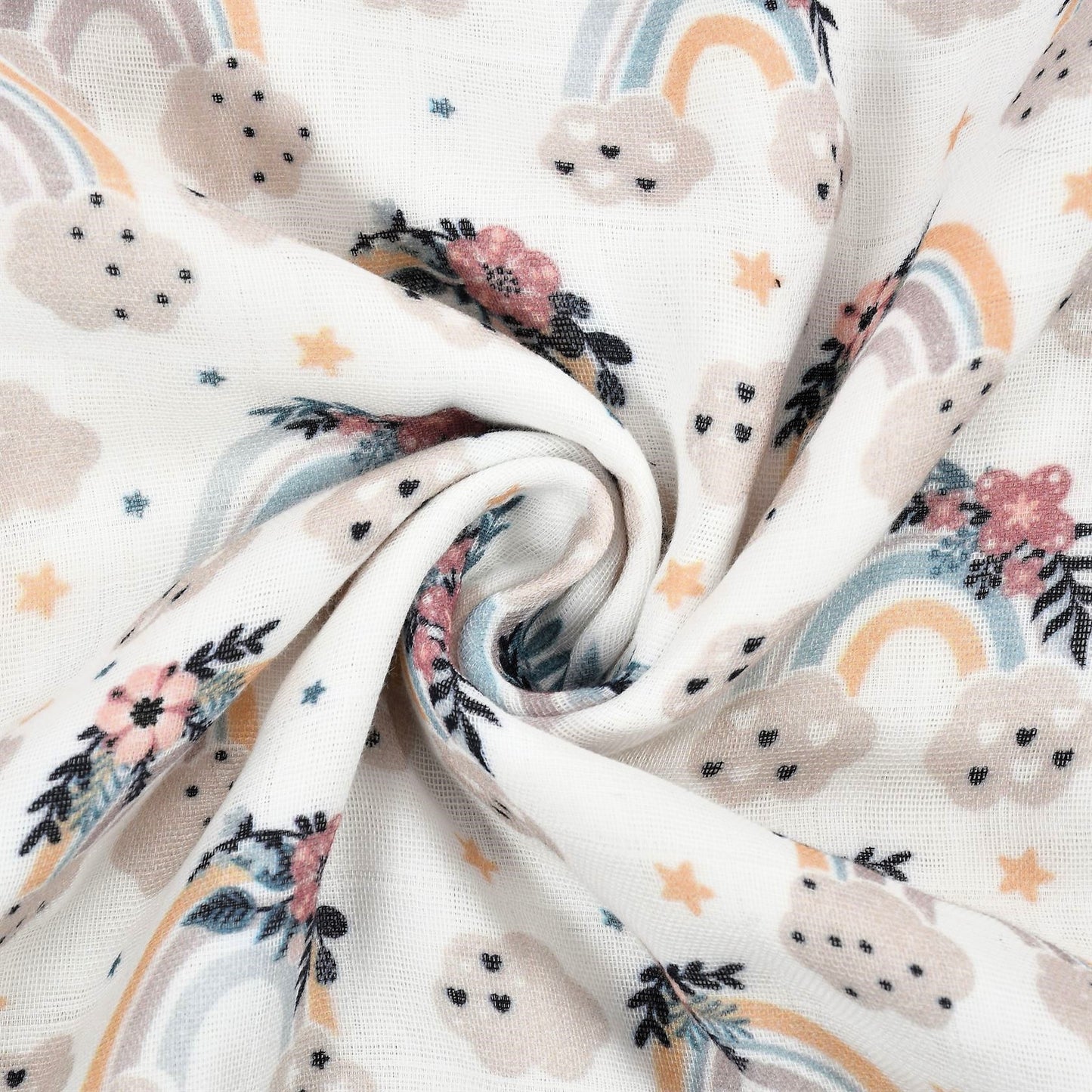 Rainbow Vibes Muslin Blanket