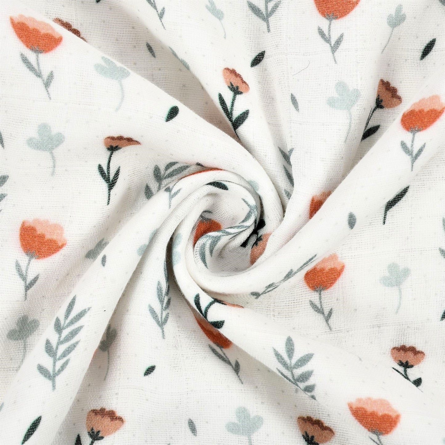 Ferns & Roses Muslin Blanket