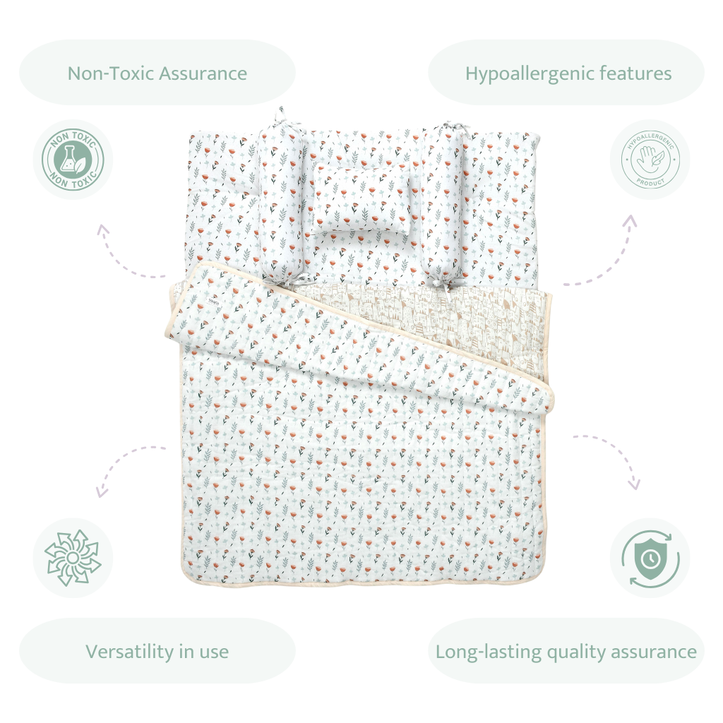 Ferns & Roses Bedding Set