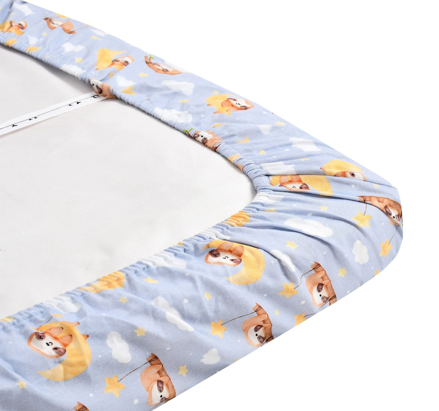 Koala Dreams Plus Grey Combo Fitted Cribsheet