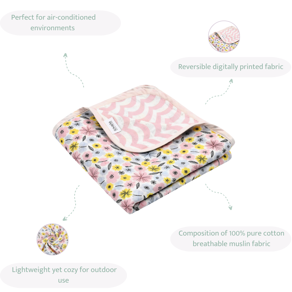 Eden Garden Muslin Blanket