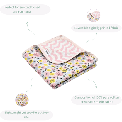 Eden Garden Muslin Blanket