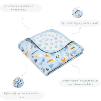 Dinoland Muslin Blanket