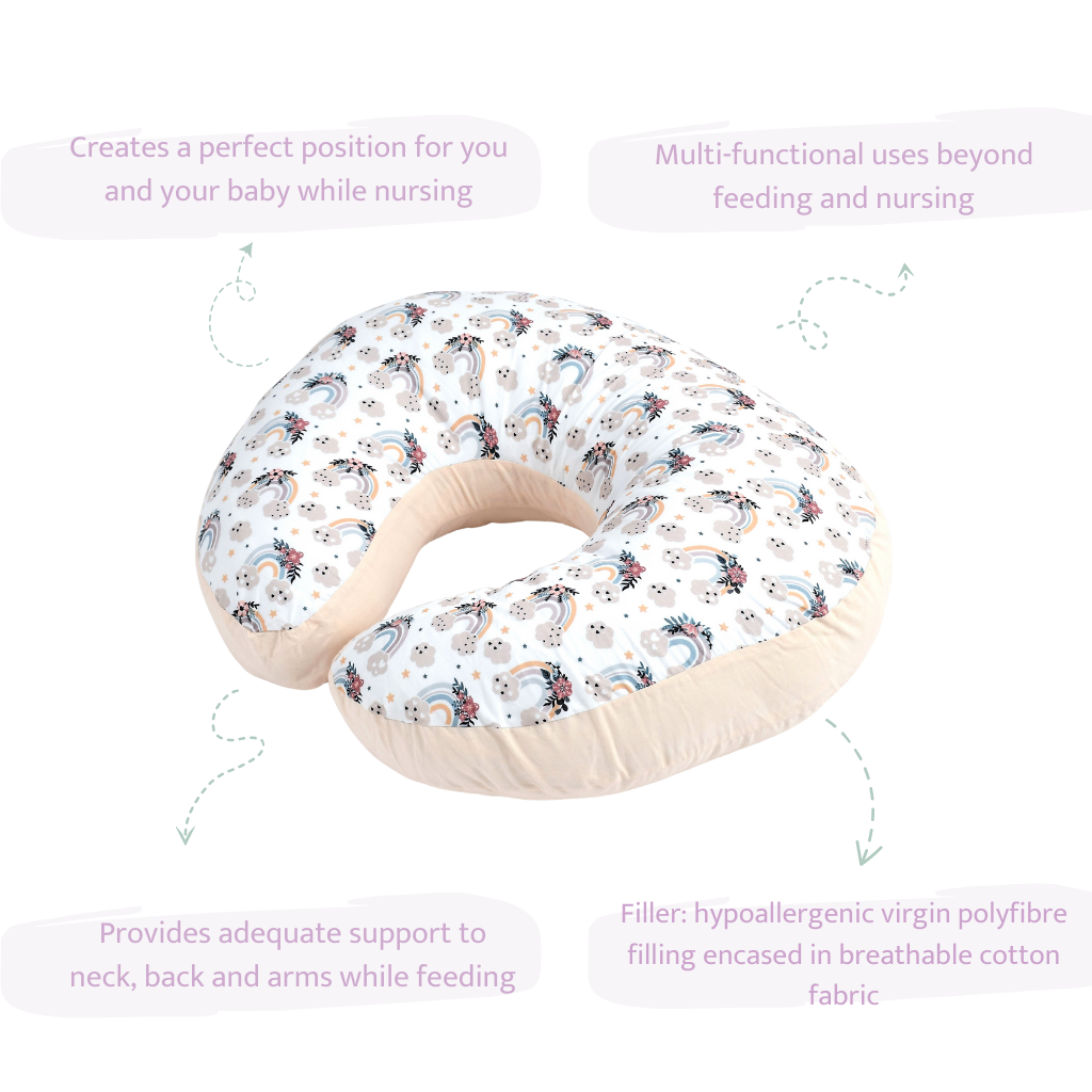 Rainbow Vibes Feeding Pillow
