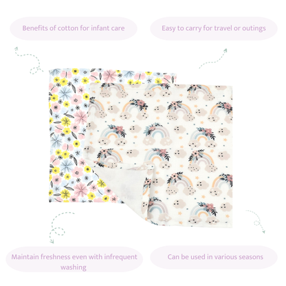 Pink Set Of 5 Wash Cloths