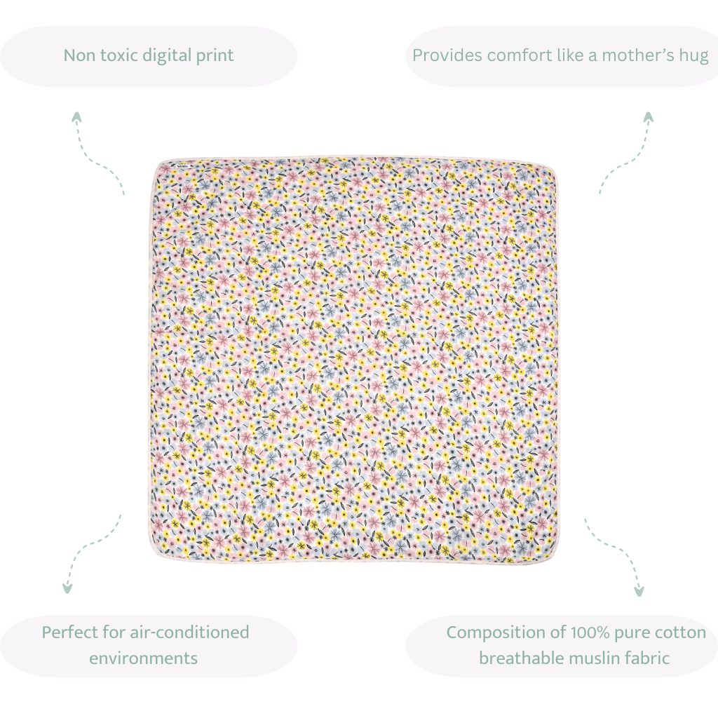 Eden Garden Muslin Blanket