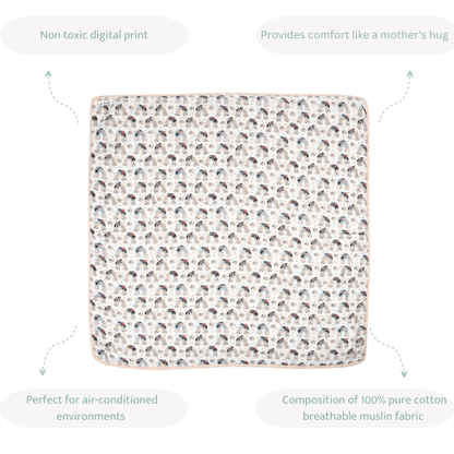Rainbow Vibes Muslin Blanket