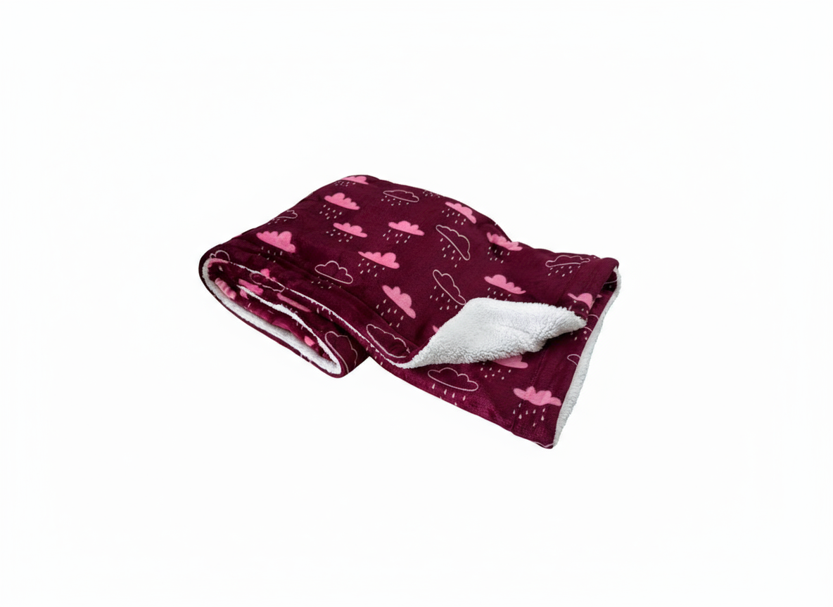 Cloud Nine Flannel Sherpa Blanket