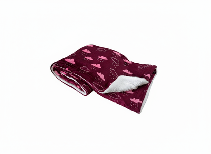 Cloud Nine Flannel Sherpa Blanket