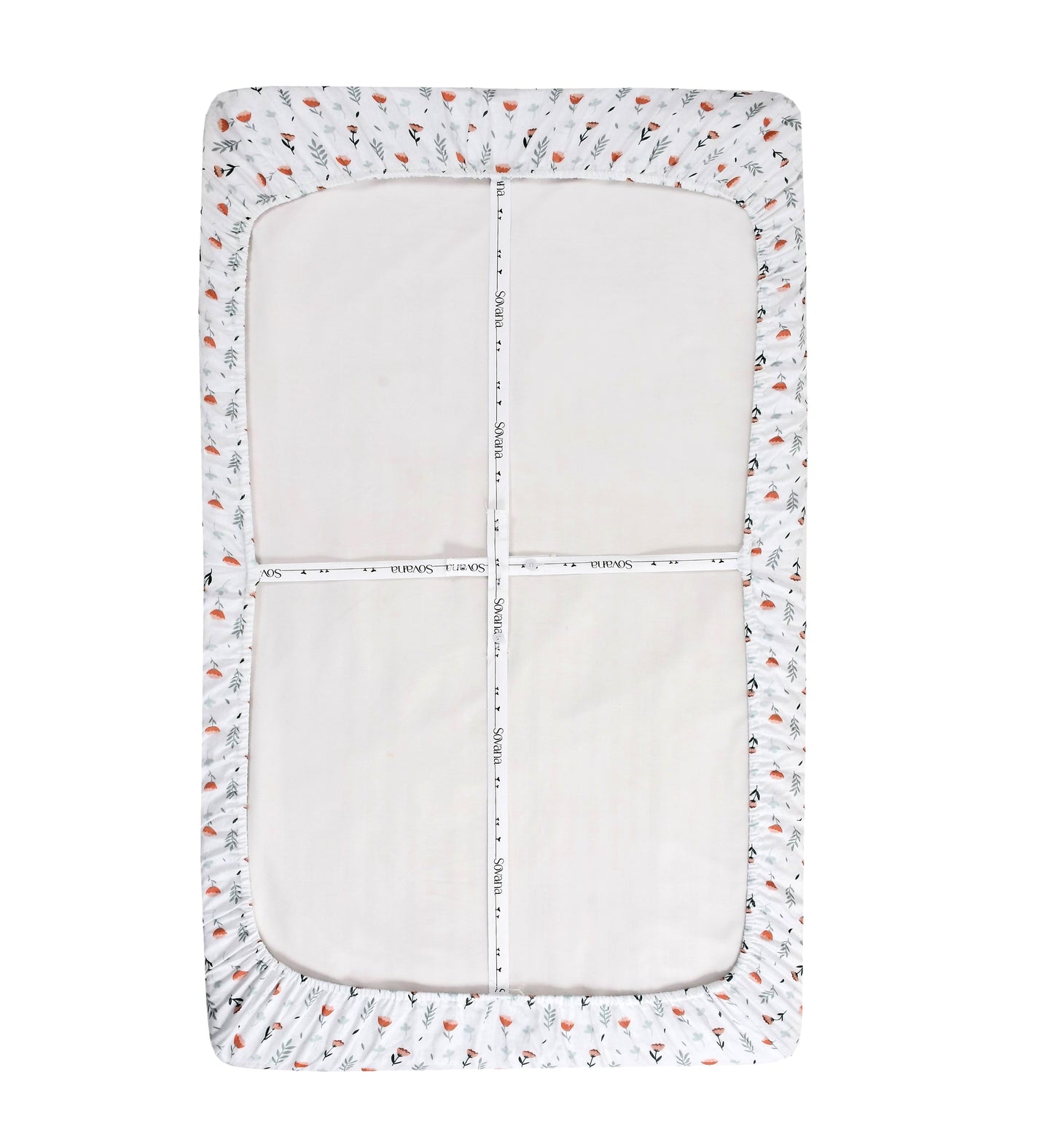 Ferns & Roses Fitted Cribsheet