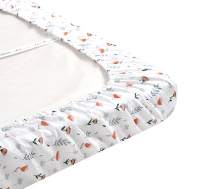 Ferns & Roses Fitted Cribsheet