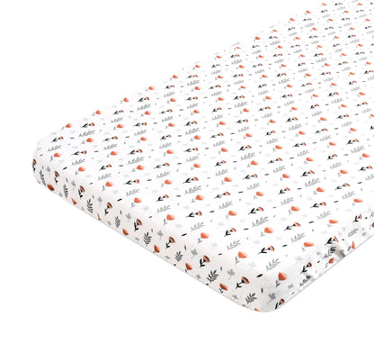 Ferns & Roses Fitted Cribsheet