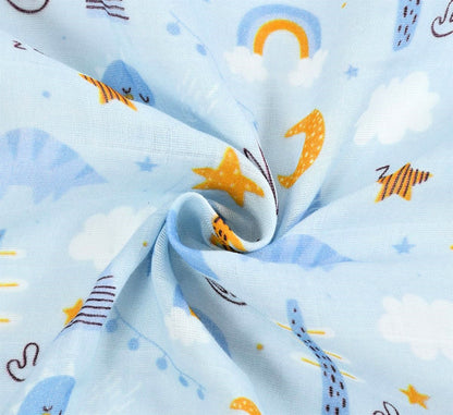 Blue Swaddles Set of 5