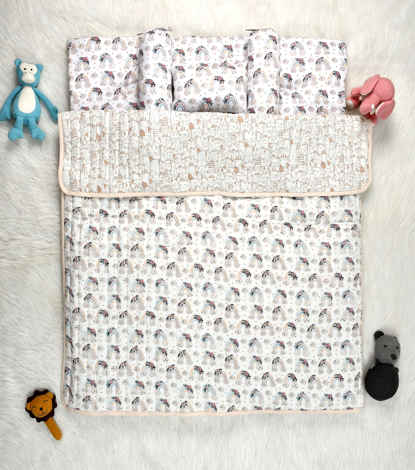 Rainbow Vibes Bedding Set