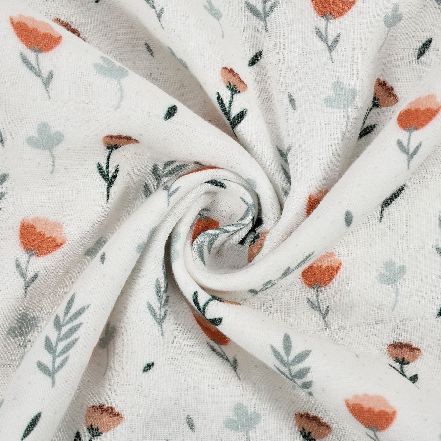 Ferns & Roses Muslin Blanket