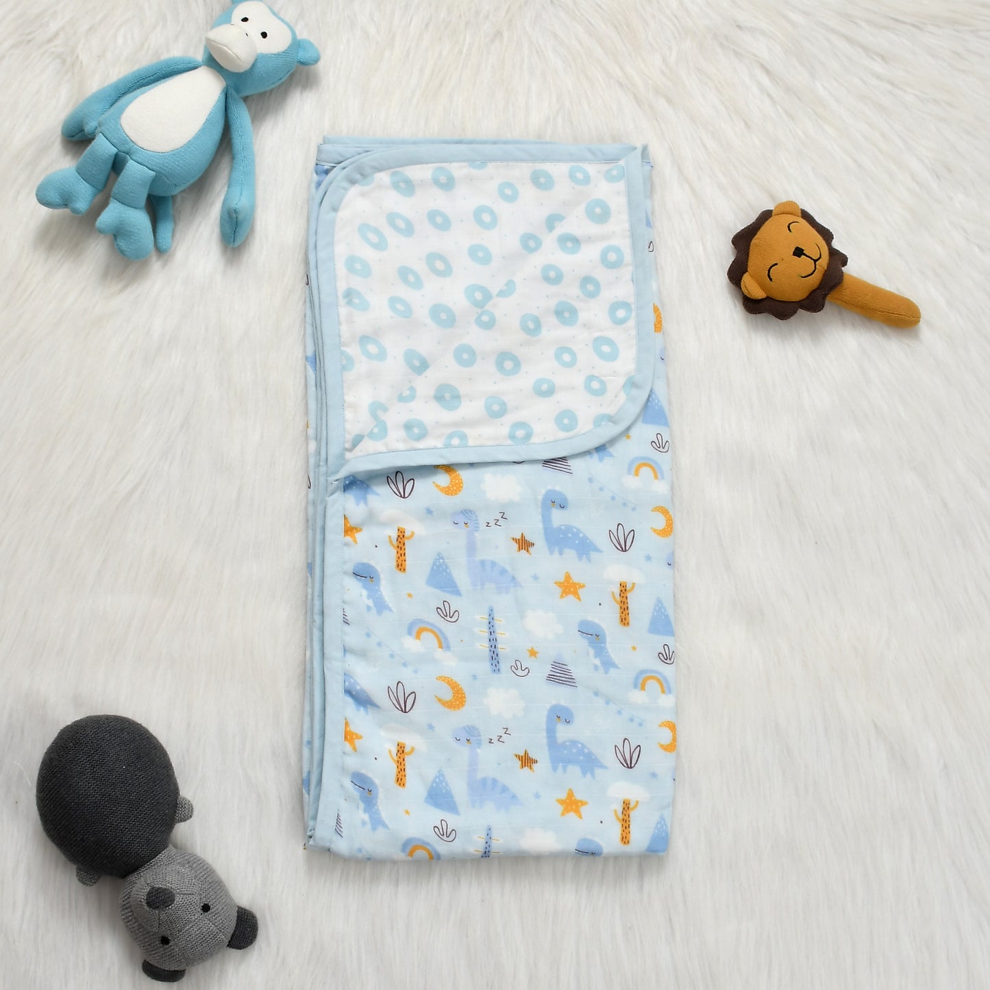 Dinoland Muslin Blanket